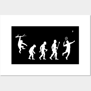 Funny, Evolution Badminton Posters and Art